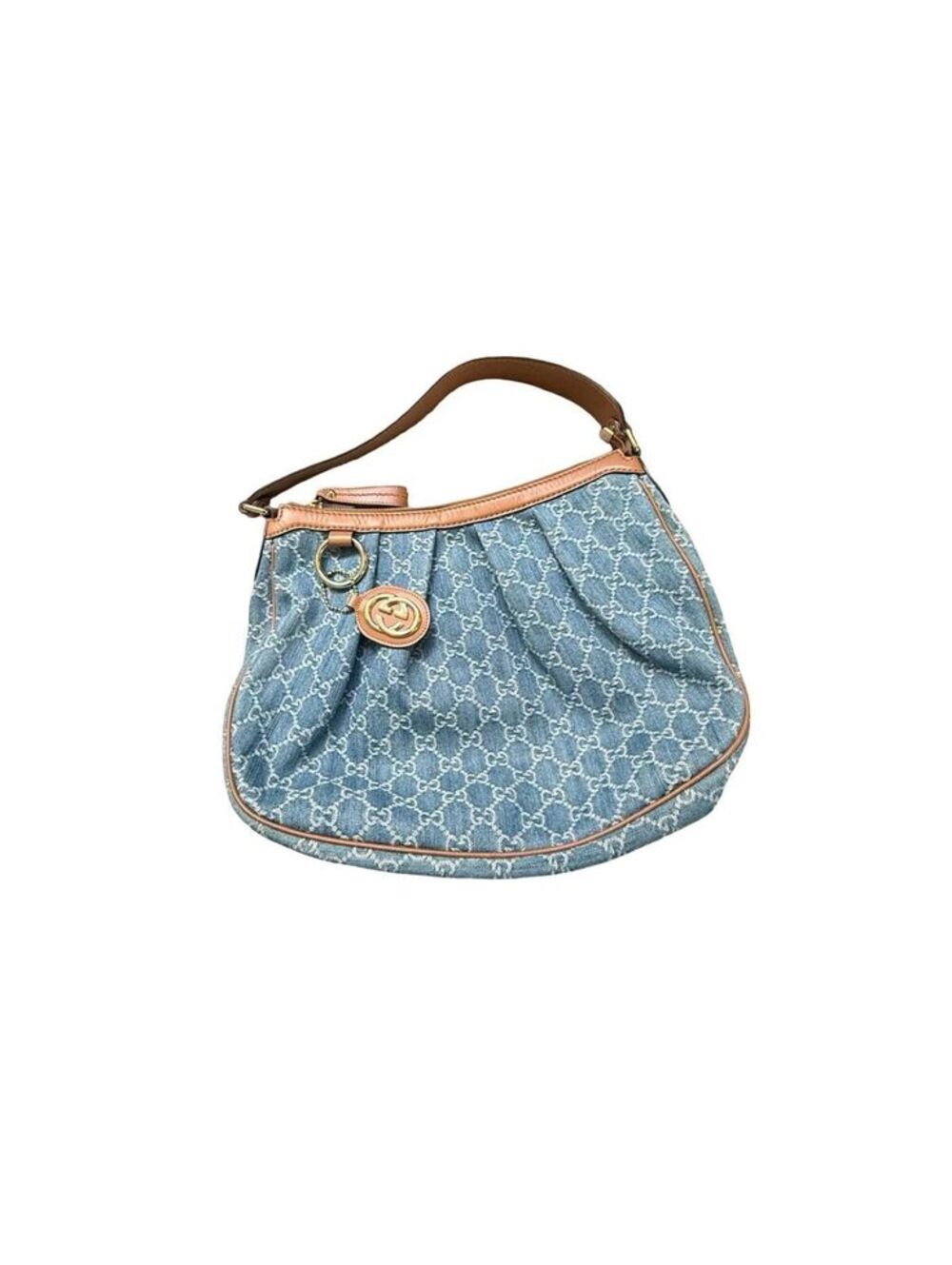 Gucci Sukey Large Hobo Bag – GG Denim Canvas with Leather Trim